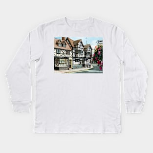 Frankwell, Shrewsbury Kids Long Sleeve T-Shirt